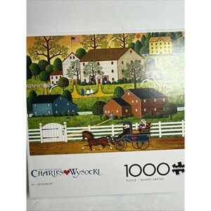 Charles Wysocki, 1000 Pieces Hi Neighbor Buffalo Puzzle Brand